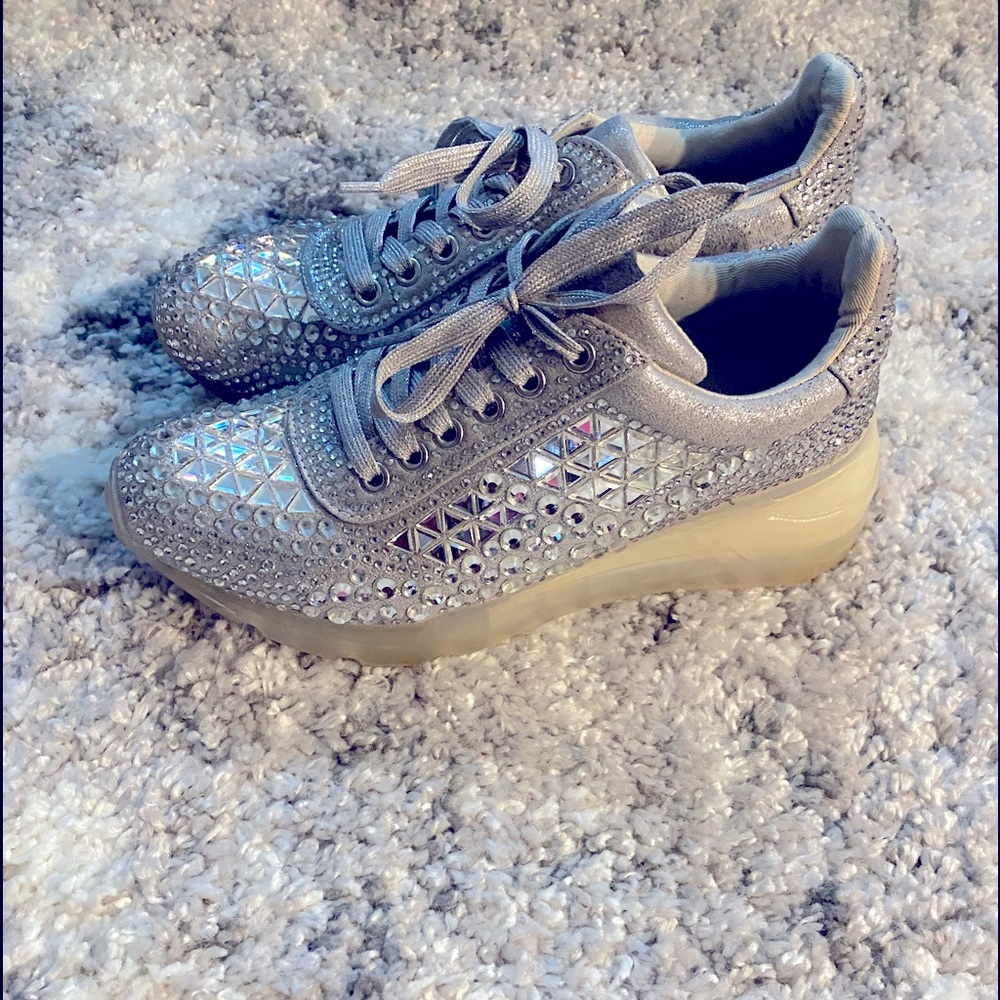 Stylish Steve Madden bling sneakers
